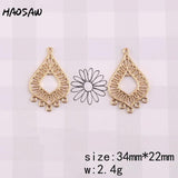 4Pcs/Lot Hollow Charm/Hat Classical Design/Cooper/Jewelry Accessories