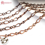 3.5MM Copper Twisted Link Chains Necklace DIY Jewelry Findings
