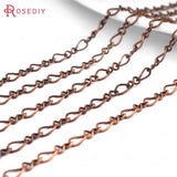 3.5MM Copper Twisted Link Chains Necklace DIY Jewelry Findings