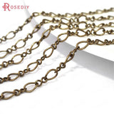 3.5MM Copper Twisted Link Chains Necklace DIY Jewelry Findings
