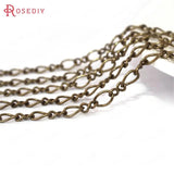 3.5MM Copper Twisted Link Chains Necklace DIY Jewelry Findings