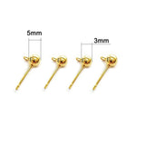 20PCS Stainless Steel Ball Ear Hooks for DIY Earrings
