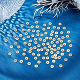 300pcs 6mm Brass Heishi Disc Beads Golden Spacer Rondelle 1.2mm Hole