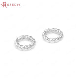 50PCS Brass Twisted Wire Rings Closed Rings Jewelry Making Supplies
