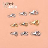 5PCS S925 Sterling Silver Lobster Clasp Spring Buckle DI