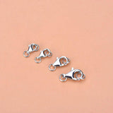 5PCS S925 Sterling Silver Lobster Clasp Spring Buckle DI