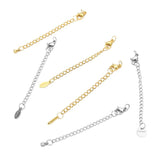 5pcs Stainless Steel Extender Tail Chain Lobster Clasps Hooks For Jewelry