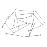 100Pcs 15-50mm Silver SS Ball Head Pins DIY Jewelry Making Findings Earrings