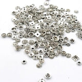 200pcs Mixed Size Tibetan Silver Bead Caps for Jewelry Making DIY Needlework