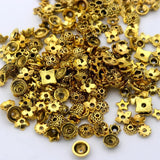200pcs Mixed Size Tibetan Silver Bead Caps for Jewelry Making DIY Needlework
