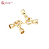 24K Brass Round Heart Bow Connect Clasps for Jewelry Making