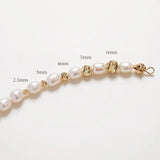 Brass Spacer Bead for Jewelry Making DIY 14k Plated
