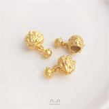 Vietnam Sand Swallowed Beast Bell Pendant Hand Rope Necklace DIY