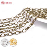 3.5MM Copper Round Oval Link Chains Necklace Chains - 5 Meters
