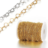 Stainless Steel Love Heart Chains for Jewelry Making