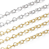 Stainless Steel Love Heart Chains for Jewelry Making