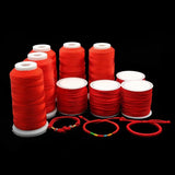Red Nylon Cord Beading Thread Chinese Knot Macrame Cord Bracelet