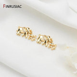 14K Gold-Plated Mini Animals Pendant, Jewelry Making Accessories