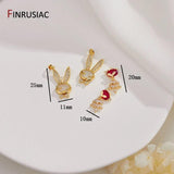14K Gold-Plated Mini Animals Pendant, Jewelry Making Accessories