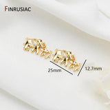 14K Gold-Plated Mini Animals Pendant, Jewelry Making Accessories