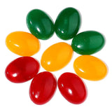 10PCS Natural Jade Cabochons 10x14/13x18/18x25mm Oval Red/Green/Yellow