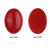 10PCS Natural Jade Cabochons 10x14/13x18/18x25mm Oval Red/Green/Yellow