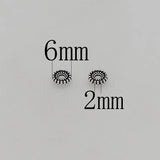 100pcs Antique Silver Gear Shape Loose Bead Spacers 6mm 7.5mm Round Beads
