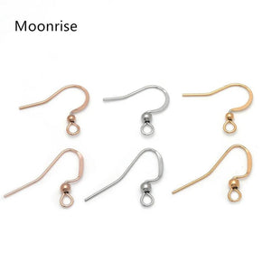30pcs Stainless Steel French Earring Hooks for DIY Jewelry Making