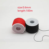 120 Yards Macrame Rope 0.6mm Nylon Thread for Jewelry Making