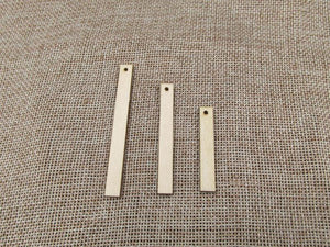 Unfinished Wood Tiny Geometric Earring Pendant DIY Kit