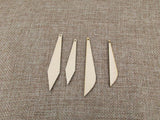 Unfinished Wood Tiny Geometric Earring Pendant DIY Kit