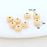 20PCS 4MM 5MM Brass Square Beads Spacer Bracelet High DIY Jewelry