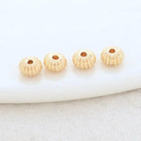 20PCS 4MM 5MM Brass Square Beads Spacer Bracelet High DIY Jewelry