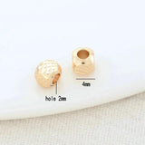 20PCS 4MM 5MM Brass Square Beads Spacer Bracelet High DIY Jewelry
