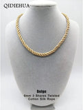 3 pcs/lot 6mm 3 Shares Rope Chain Cord Necklace DIY Necklaces & Pendant Charms