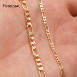 14K Plated Copper Metal Cable Chain for Jewelry Making DIY Necklace Bracelet