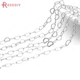 Champagne Brass Heart Shape Necklace Chains High Jewelry Accessories