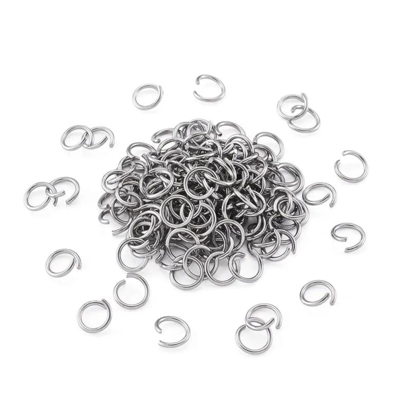 1000pcs 304 Stainless Steel Jump Rings Metal Jewelry Findings DIY Supplies