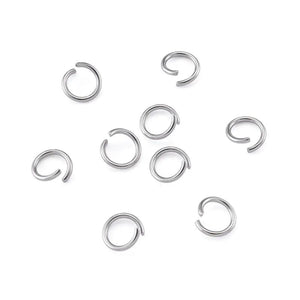1000pcs 304 Stainless Steel Jump Rings Metal Jewelry Findings DIY Supplies