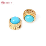 5PCS Matte Brass Round Vintage Nepalese Beads Bracelets Spacer Jewelry Making