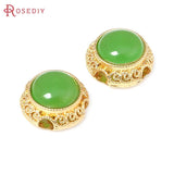5PCS Matte Brass Round Vintage Nepalese Beads Bracelets Spacer Jewelry Making