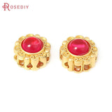 5PCS Matte Brass Round Vintage Nepalese Beads Bracelets Spacer Jewelry Making