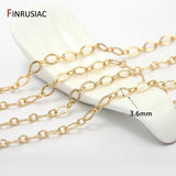 14K Plated Metal Chains for DIY Jewelry Making
