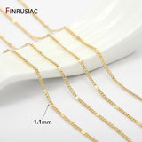 14K Plated Metal Chains for DIY Jewelry Making