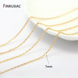 14K Plated Metal Chains for DIY Jewelry Making