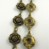 Antique Bronze Flower Necklace Chain 13*13*5MM