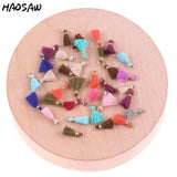 10MM 20Pcs Mini Earrings Tassels Cotton Pendant DIY Jewelry Findings