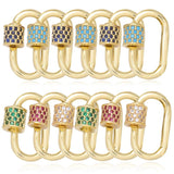Spring Locks Lobster Screw Carabiner Clasps for DIY Jewelry Making