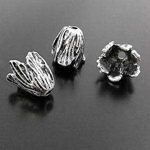 10PCS Antique Bronze Leaf Beads Caps Tassel Caps DIY Jewelry Findings