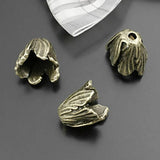10PCS Antique Bronze Leaf Beads Caps Tassel Caps DIY Jewelry Findings
